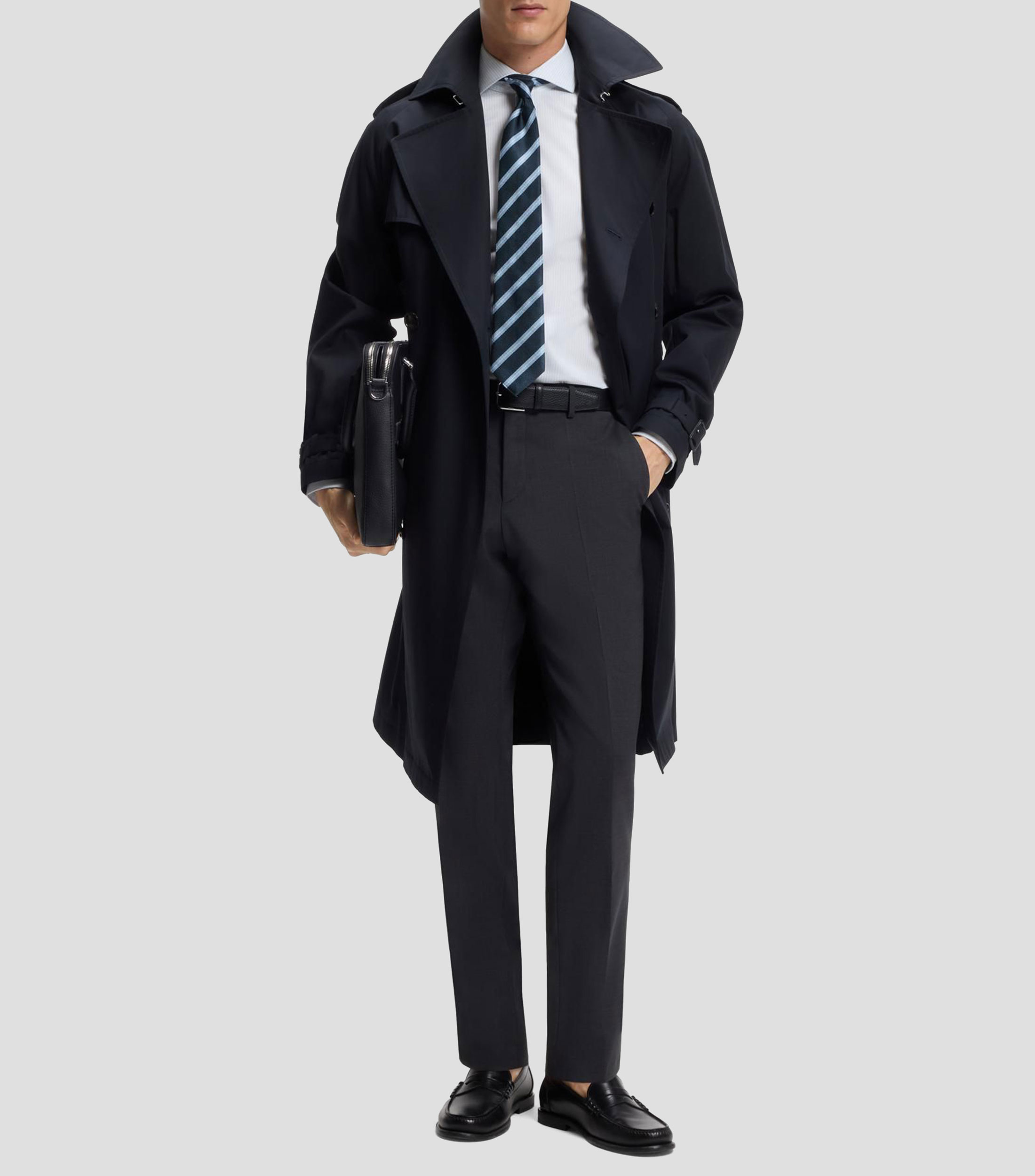 Camisa slim en algodón que no se arruga Hombre